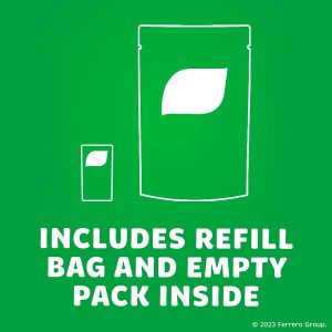 Tic Tac Bulk Resealable Refill Bag. Freshmint Breath Mints. On-The-Go Refreshment. Includes Empty Refillable Pack. 17.2 oz