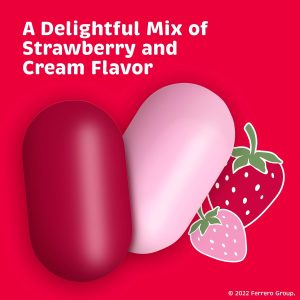 Tic Tac Strawberry & Cream Flavored Mints. Bulk 8 Pack. On-The-Go Refreshment. 3.4 oz Each