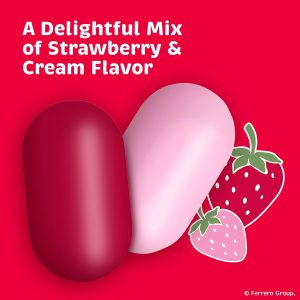 Tic Tac Strawberry & Cream Mints. Bulk 12 Pack. On-The-Go Refreshment. 1.7 oz Each