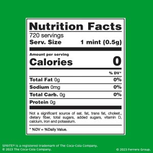 Tic Tac. Sprite Lemon-Lime-Flavored. On-The-Go Refreshment. 1 oz Each. Bulk 12 Pack