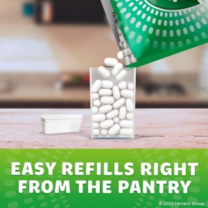 Tic Tac Bulk Resealable Refill Bag. Freshmint Breath Mints. On-The-Go Refreshment. Includes Empty Refillable Pack. 17.2 oz