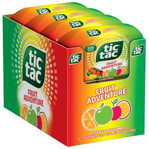 Tic Tac. Fruit Adventure Mints. 8 Count. On-The-Go Refreshment. 3.4 Oz Each