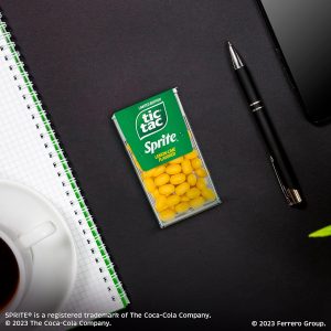 Tic Tac. Sprite Lemon-Lime-Flavored. On-The-Go Refreshment. 1 oz Each. Bulk 12 Pack