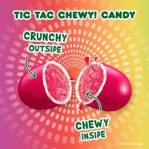 TIC TAC CHEWY! Fruit Adventure Candy. Bulk 12 Pack. Fruit Candy. Share Size. 3.04 oz Each (Packaging May Vary)