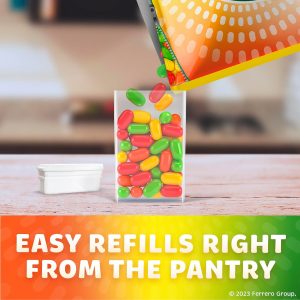 Tic Tac Bulk Resealable Refill Bag. Fruit Adventure Mints. On-The-Go Refreshment. Includes Empty Refillable Pack. 17.2 oz