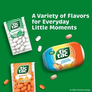 Tic Tac Freshmint Breath Mints. Bulk 12 Pack. On-The-Go Refreshment. 1.7 oz Each