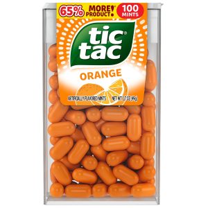 Tic Tac Orange Mints. Bulk 12 Pack. On-The-Go Refreshment. 1.7 oz Each