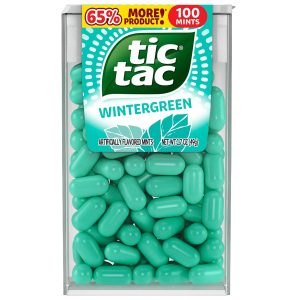 Tic Tac Wintergreen Breath Mints. Bulk 12 Pack. On-The-Go Refreshment. 1.7 oz Each