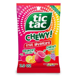 TIC TAC CHEWY! Fruit Adventure Candy. Fruit Candy. 7 oz (Packaging May Vary)