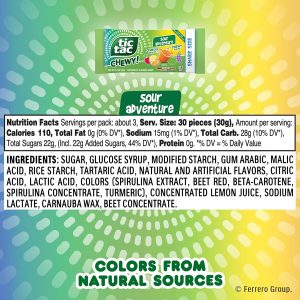 TIC TAC CHEWY! Fruit Adventure & Sour Adventure Candy. Variety Pack. Share Size Bag. 8 Count. 3.4 oz Each