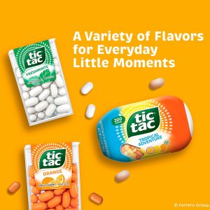 Tic Tac Fruit Adventure Mints. Bulk 12 Pack. On-The-Go Refreshment. 1.7 oz Each