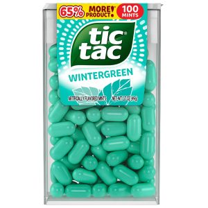 Tic Tac Wintergreen Breath Mints. Bulk 12 Pack. On-The-Go Refreshment. 1.7 oz Each
